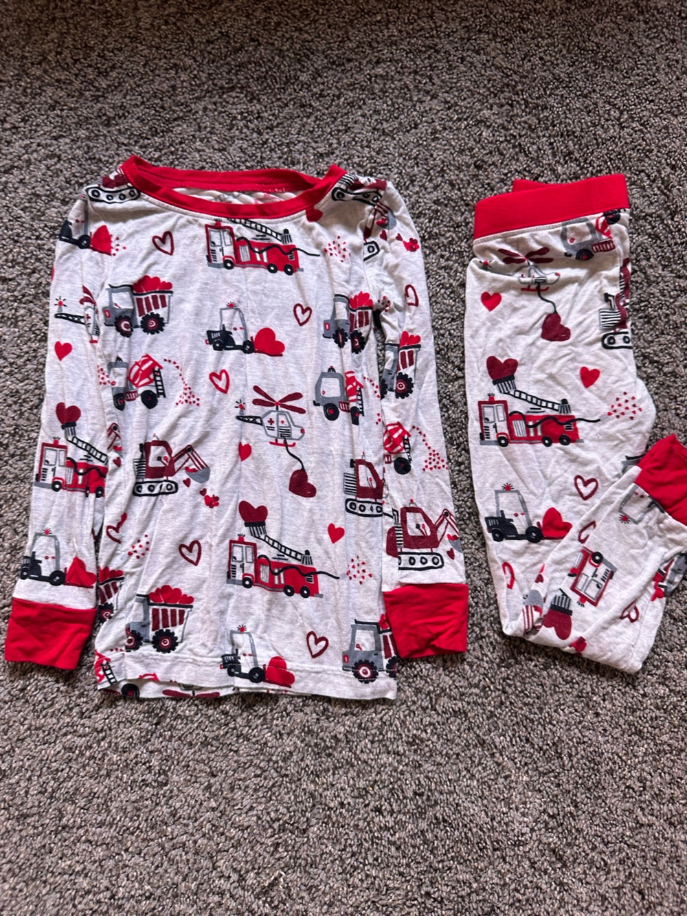 Little Sleepies Loads of Love Valentines Long Sleeve Pajamas 2T